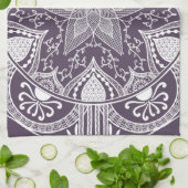 Plum Mandala Theedoek (Gevouwen)