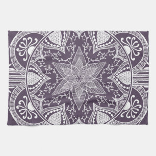 Plum Mandala Theedoek