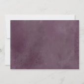 Plum mauve rose floral Enregistrer la carte Date (Dos)