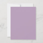 Plum Mauve Waterverf Abstract Lijst Kaart (Achterkant)