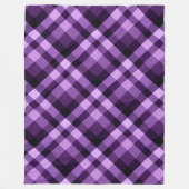 Plum moderne Plaid violet large couverture en pola (Devant)