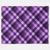 Plum moderne Plaid violet large couverture en pola (Devant (Horizontal))