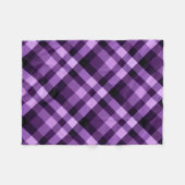 Plum moderne Plaid violet petite couverture en pol (Devant (Horizontal))