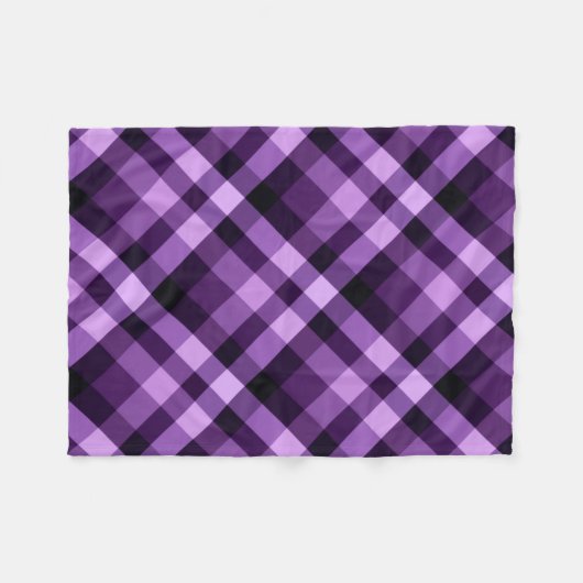 Plum moderne Plaid violet petite couverture en pol (Devant (Horizontal))