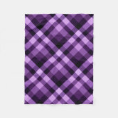 Plum moderne Plaid violet petite couverture en pol (Devant)