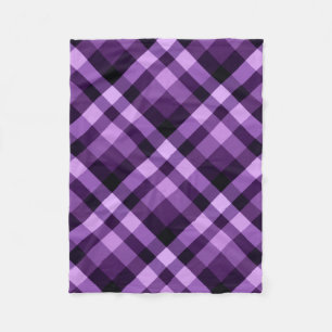 Plum moderne Plaid violet petite couverture en pol