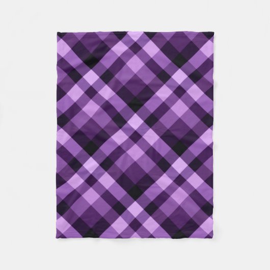 Plum moderne Plaid violet petite couverture en pol (Devant)