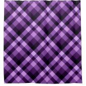 Plum moderne violet Plaid Motif rideau de douche (Devant)