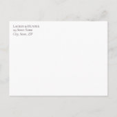 Plum moderne violet Script Botanique Pas de menu R (Dos)