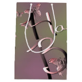 Plum Moss "Happy Birthday" 3D Butterflies Medium Cadeauzakje (Achterkant)