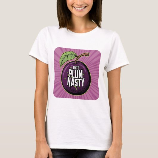Plum Nasty Tee Shirt (Voorkant)