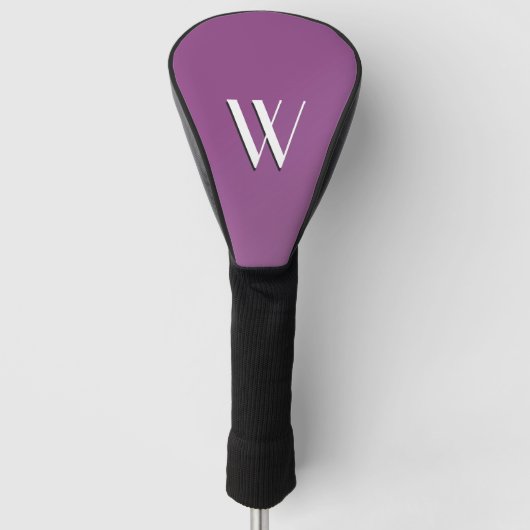 Plum Nice Initiaal Golfheadcover (Voorkant)