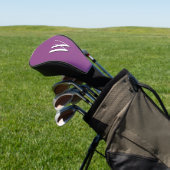 Plum Nice Initiaal Golfheadcover (Insitu)