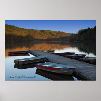 Plum Orchard Lake door Karma & Effect Photographix Poster