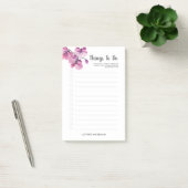 Plum Orchid Manuscript die wordt gepersonaliseerd  Post-it® Notes (Kantoor)