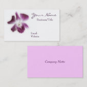 Plum Orchid Visitekaartje (Voorkant / Achterkant)