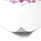 Plum Ostrich Illustratie Struthio camelus Poster (Hoek)