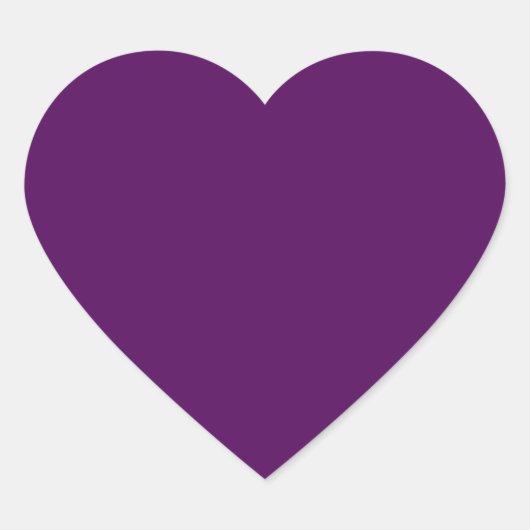 Plum Paars Heart Sticker (Voorkant)