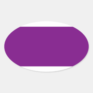 Plum Paars Oval Sticker