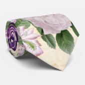 Plum Paars Peony  Musical Stropdas (Opgerold)