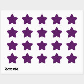 Plum Paars Star Sticker (Vel)