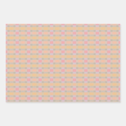 Plum Peach en Lila Inpakpapier Vel (Voorkant 2)