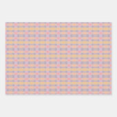 Plum Peach en Lila Inpakpapier Vel (Voorkant)