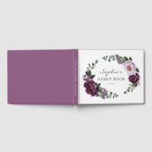Plum Peonies Fête des mariées Livre d'or (Complet)