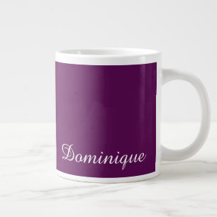 Plum Perfection Nom personnalisable Mug de café gé