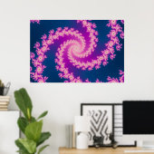 Plum - Poster fractal (Bureau à domicile)