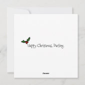 Plum Pudding Christmas Pudding Funny HOLIDAY KAART (Achterkant)