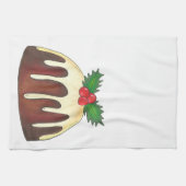Plum Pudding Kerstfeestdag Brits dessert Theedoek (Horizontaal)