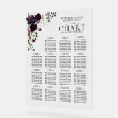 Plum Purple Mauve Réception Florale Siège (Angle)