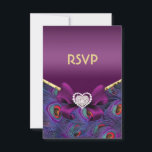 Plum Purple Peacock RSVP<br><div class="desc"></div>