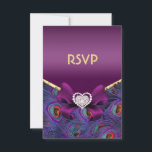 Plum Purple Peacock RSVP<br><div class="desc"></div>