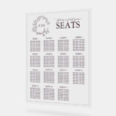 Plum Purple Poitrine Feutrée Monogramme Mariage Si (Angle)