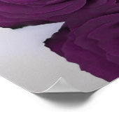 Plum Purple Rose 20 Tableau Mariage Plat (Coin)