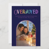 Plum Radiance Xmas Baby Faire-part de naissance Ph (Devant)