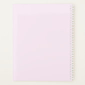 Plum romantique Bourgogne, Wedding planner rose (Dos)