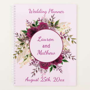 Plum romantique Bourgogne, Wedding planner rose