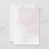 Plum romantique mariage calligraphie merci (Dos)