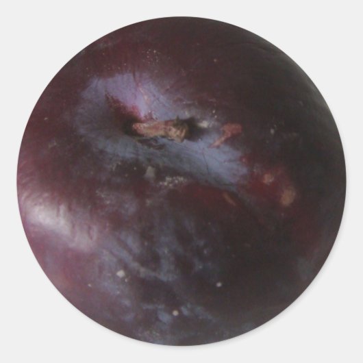 Plum Ronde Sticker (Voorkant)