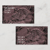 Plum Roos Floral Art Visitekaartje (Voorkant / Achterkant)