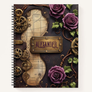 Plum Rozen Industrial Steampunk Journal Notitieboek