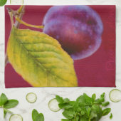 Plum sauvage - Prunus domestica serviette de cuisi (Plié)