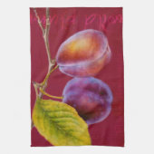 Plum sauvage - Prunus domestica serviette de cuisi (Vertical)
