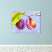 Plum sauvage - Prunus domestica toile art mauve (Insitu (Plancher de Bois))
