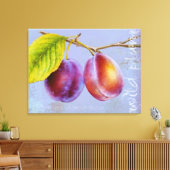 Plum sauvage - Prunus domestica toile art mauve (Insitu(Salon))