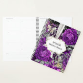 Plum Silver Boterfly glitter DIY name foto Planner (Display)
