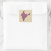 Plum Spice Moods India Vierkante Sticker (Tas)